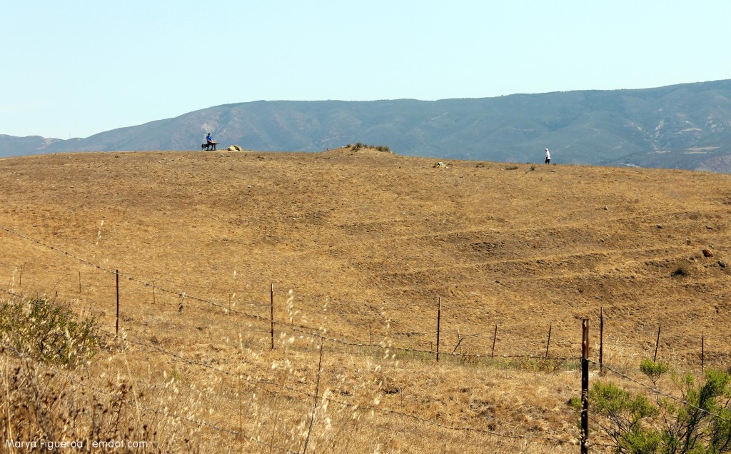 Two people on the Felsman Loop.