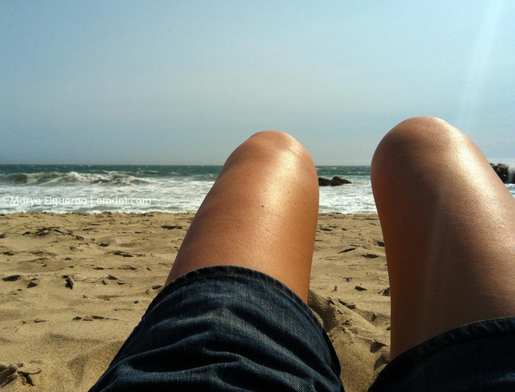 Braving the wind, watching kids run from waves at Pfeiffer Beach