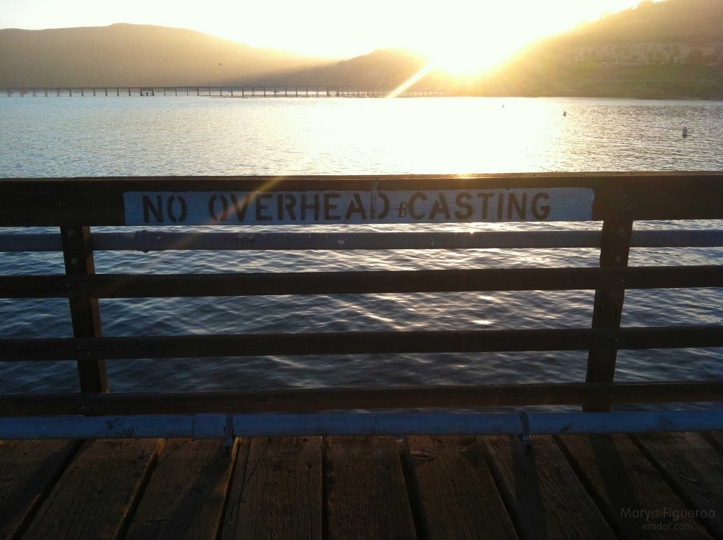 On Avila Beach pier