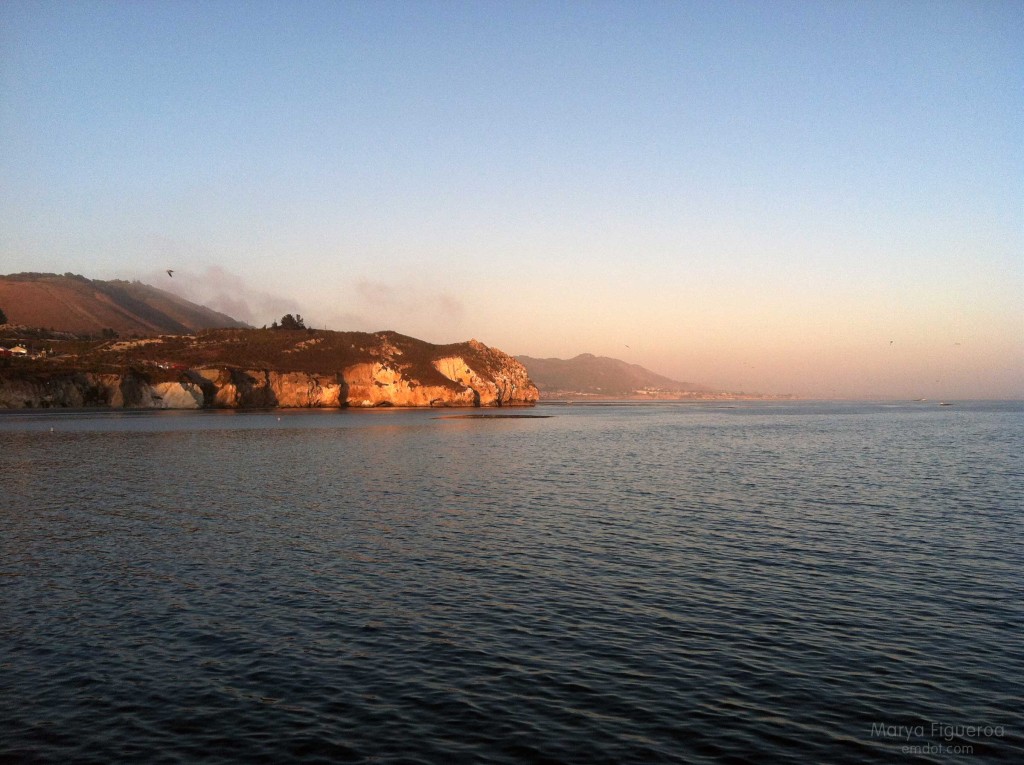 From the pier, looking south