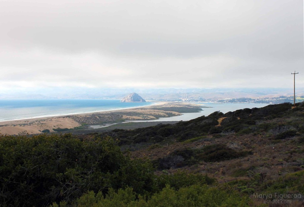 sand spit to the rock