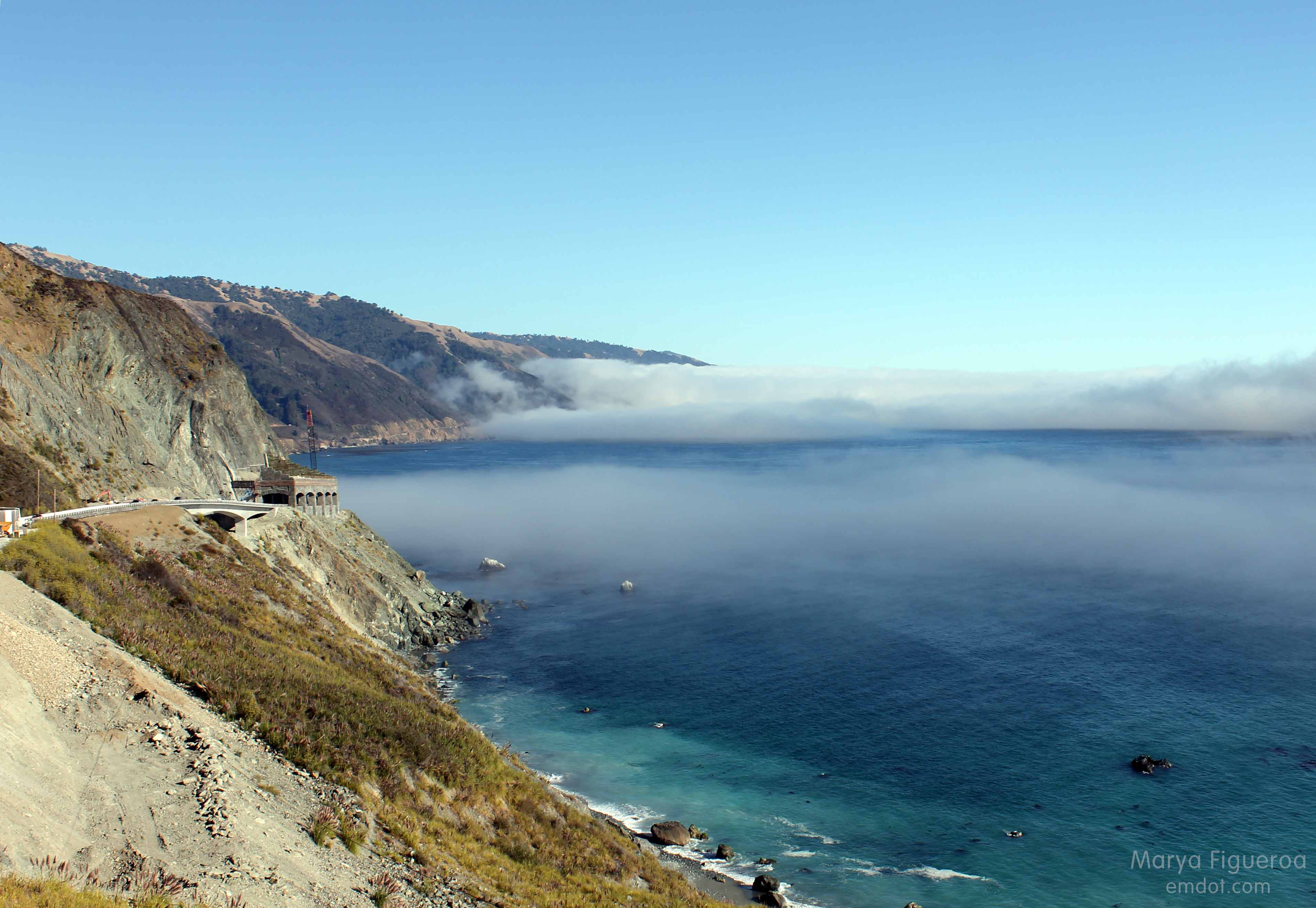 Looking south again towards Rain Rocks