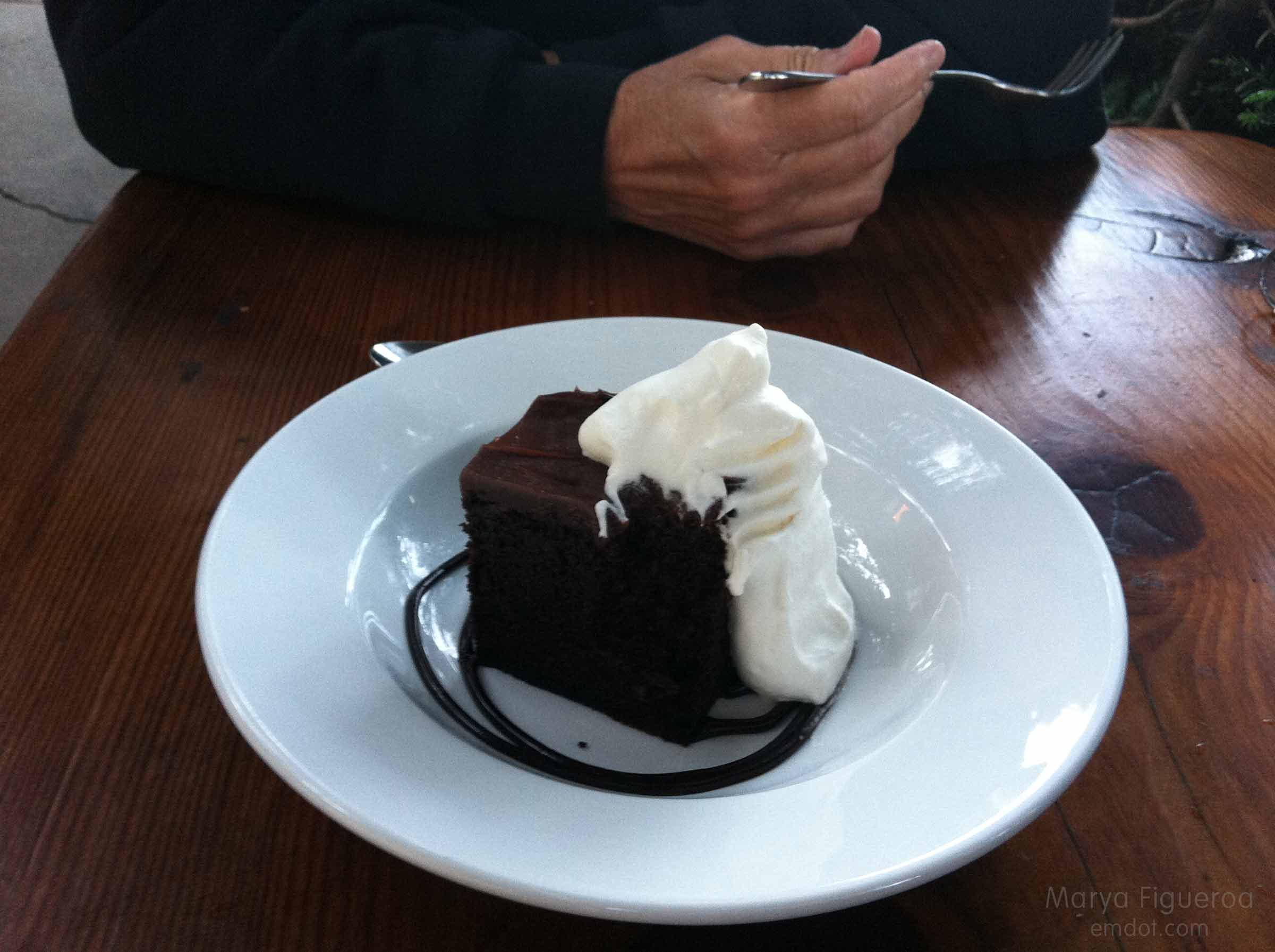 the cake