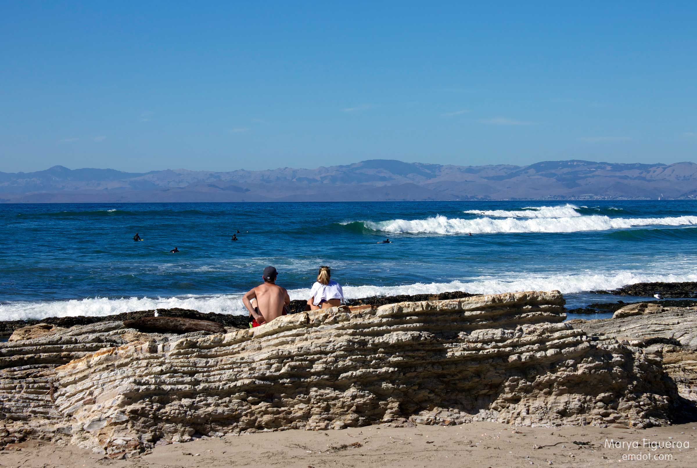 watching the surfers