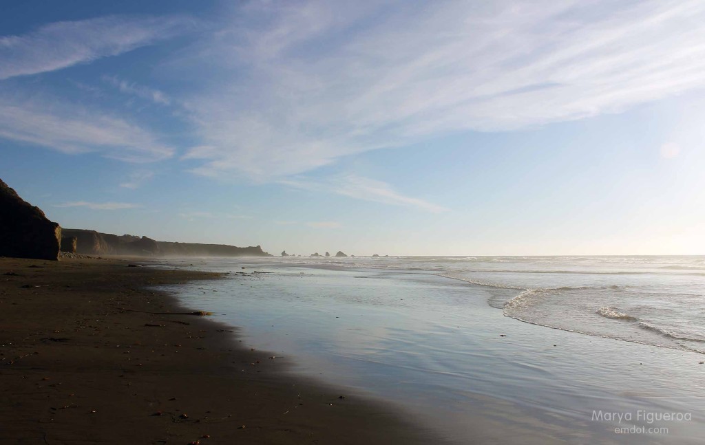 The beautiful, vast beach at San Carpoforo